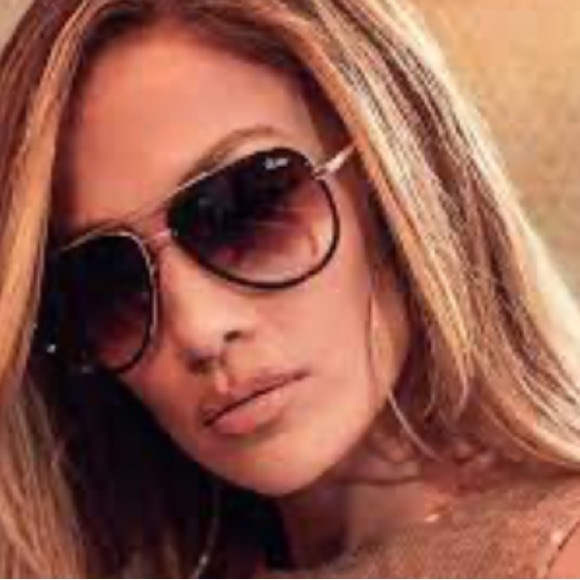 LOOSE ARMS SCRATCHES READ *** Quay Amber tortoise all in LARGE aviators. main image 5